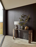Atlas Slab Console Table - Emperador Marble