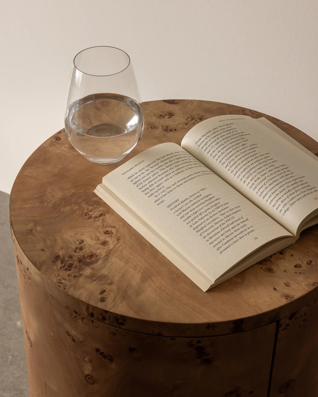 Vernier Round Side Table - Natural