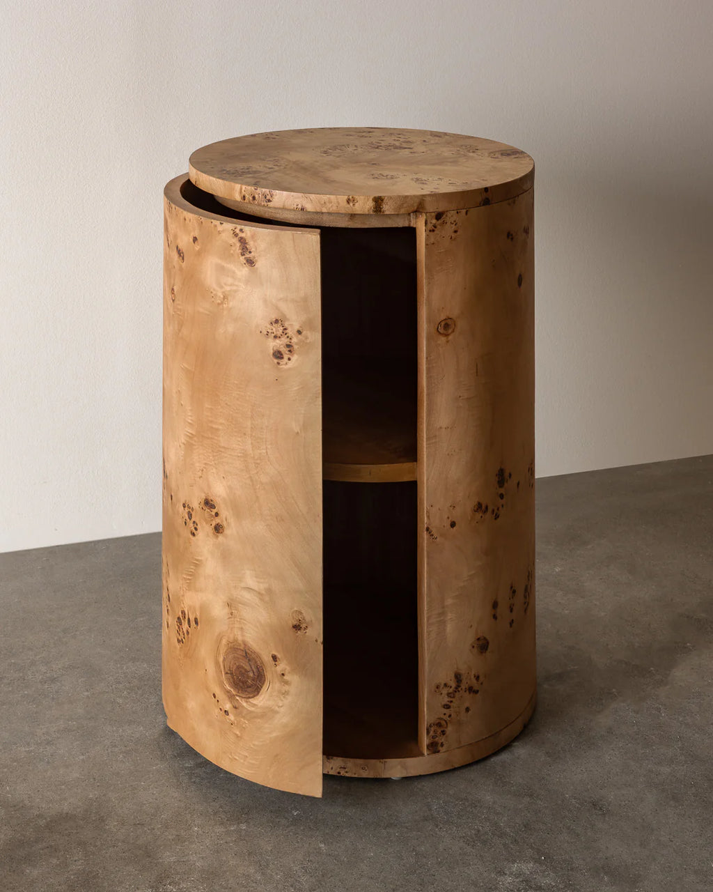 Vernier Round Side Table - Natural