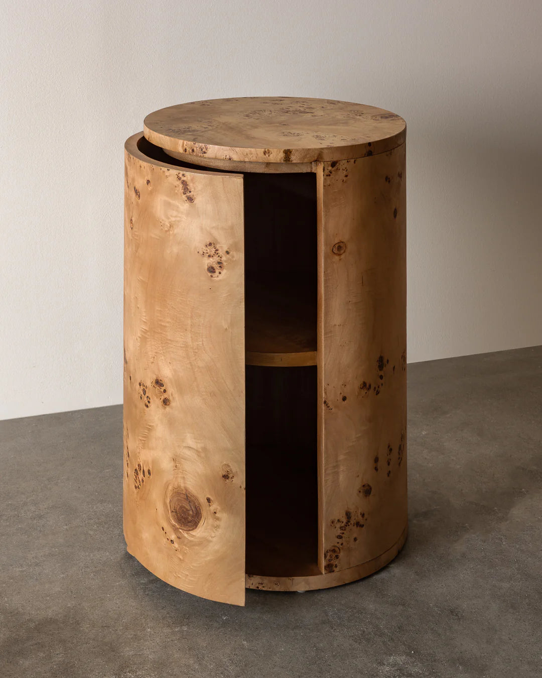 Vernier Round Side Table - Natural