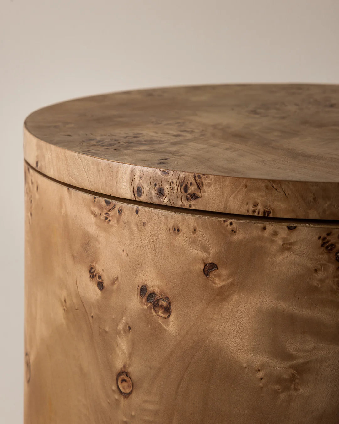 Vernier Round Side Table - Natural